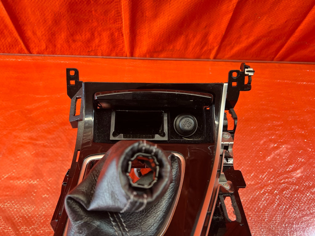 14 22 INFINITI Q50   CENTER / SHIFTER CONSOLE W/ CONTROLS   W/O NAVI   OEM #1317