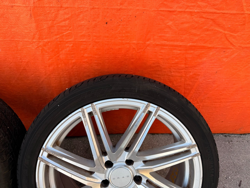 DRAG DR70 19 INCH WHEEL AND TIRE PACKAGE WHEELS   19x8 +32   19x9.5 +40  7