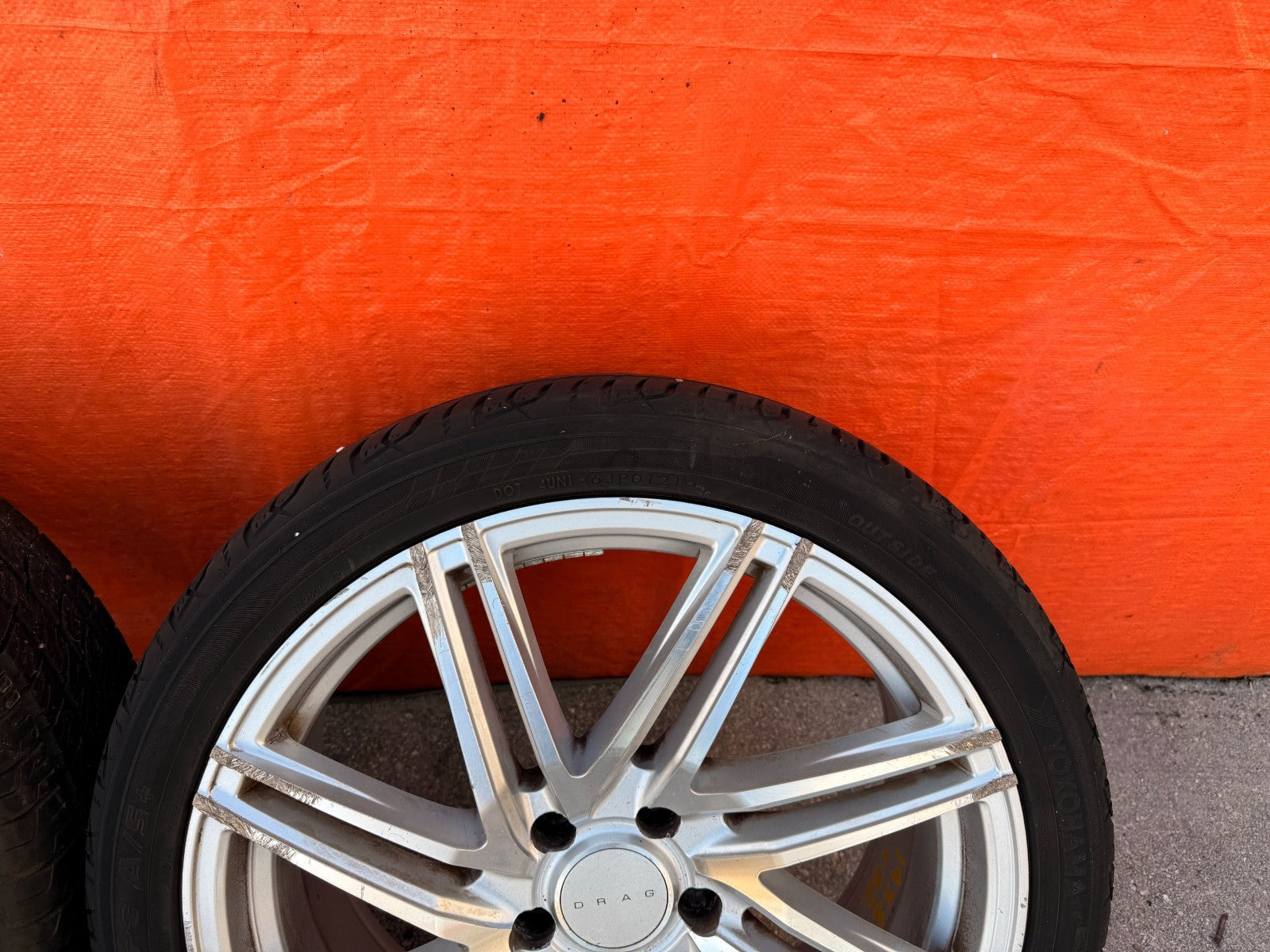 DRAG DR70 19 INCH WHEEL AND TIRE PACKAGE WHEELS   19x8 +32   19x9.5 +40  7