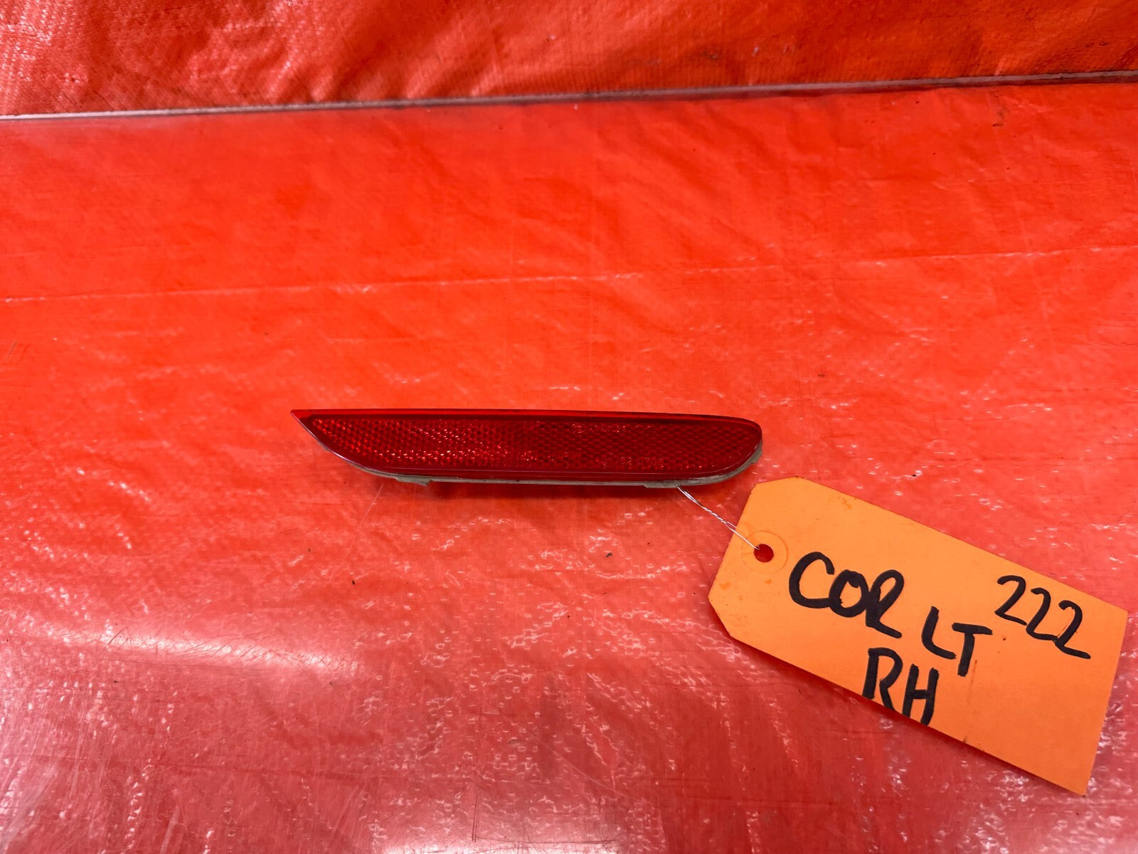 14 17 INFINITI Q50 SPORT   PASSENGER RIGHT REAR BUMPER REFLECTOR LIGHT OEM #2222
