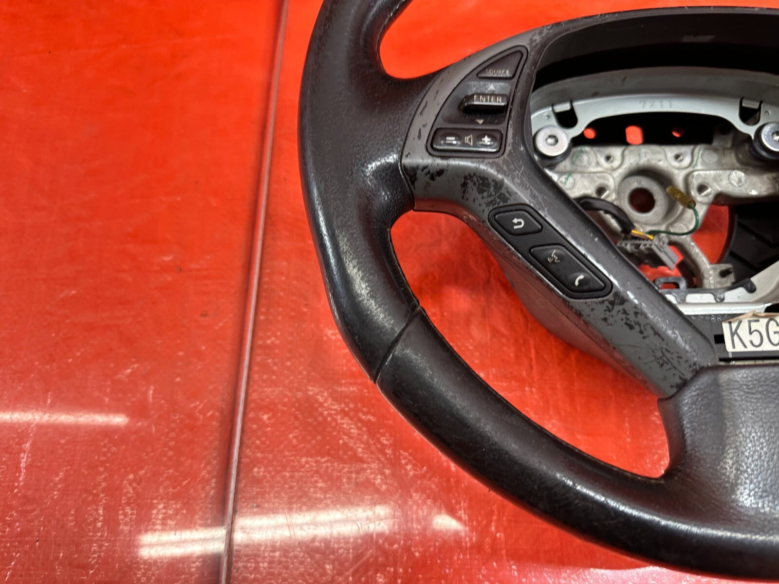 08 15 INFINITI G37 & Q60    2D COUPE  STEERING WHEEL   WEAR READ DESC   OEM #18812