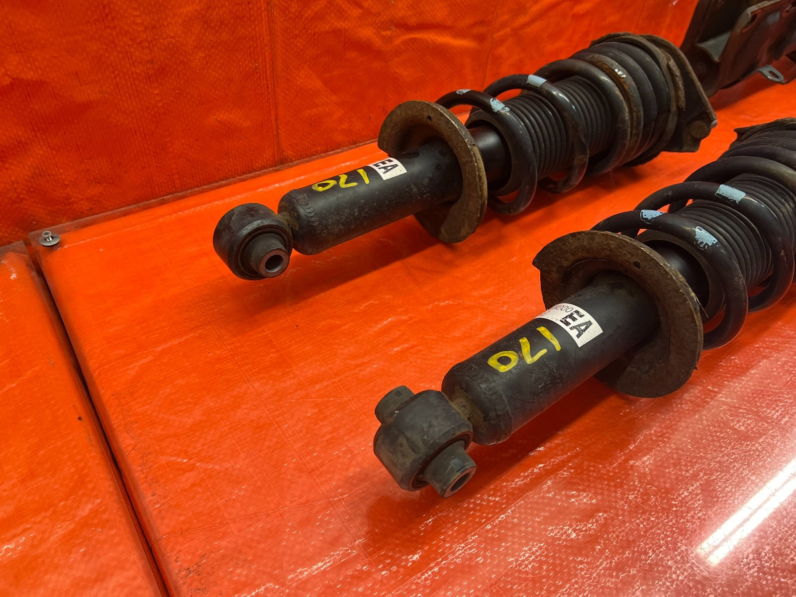 15 17 SUBARU WRX STI   SHOCKS AND SPRINGS FRONT REAR FACTORY   OEM OE #17012
