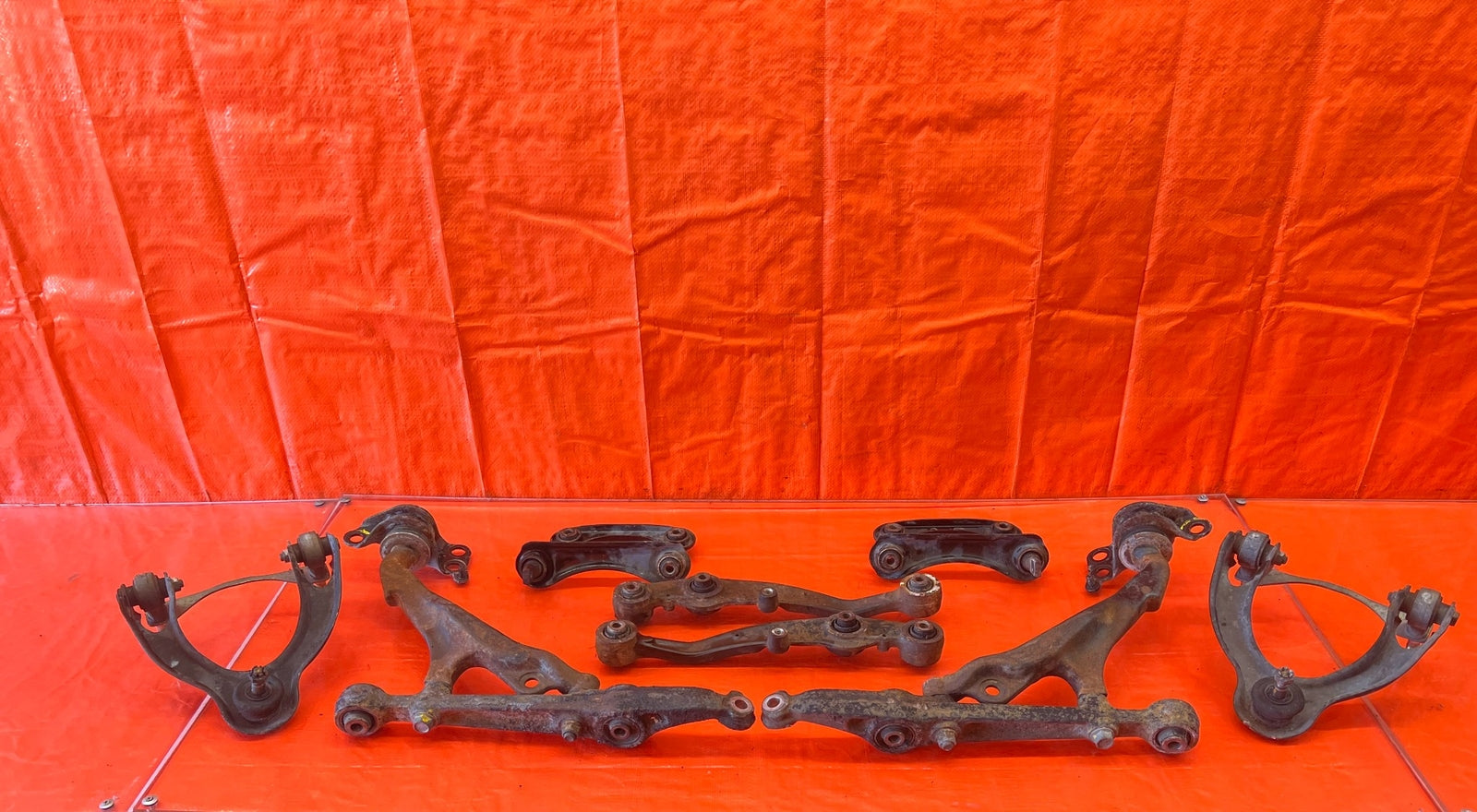 94 01 ACURA INTEGRA FULL CONTROL ARM SET UPPER LOWER FRONT REAR LEFT RIGHT ARMS0