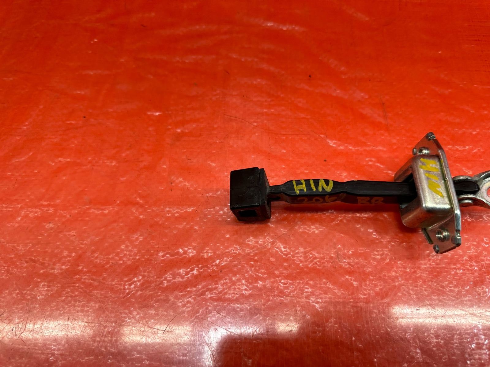 08 15 LANCER EVOLUTION X EVO 10   RIGHT REAR DOOR CHECKER HINGE ARM STOPPER 2066