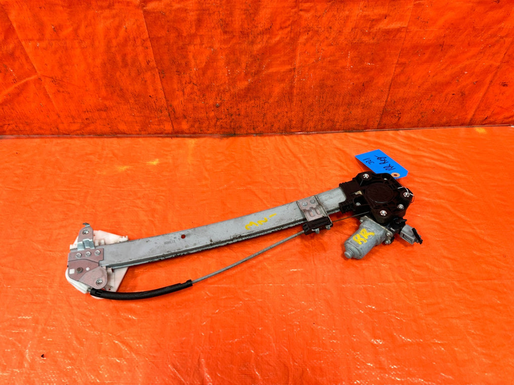 09 14 ACURA TSX   PASSENGER RIGHT REAR   WINDOW REGULATOR W/ MOTOR   OEM #3216