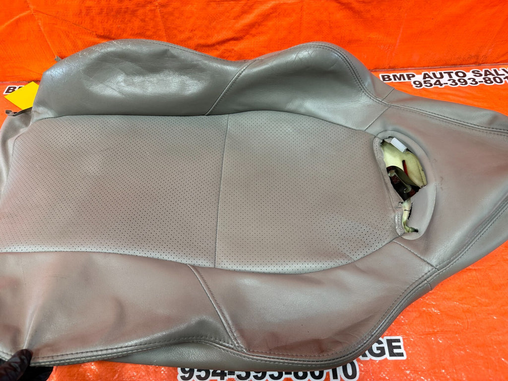 02 04 ACURA RSX   GRAY   RIGHT FRONT UPPER SEAT SKIN LEATHER COVER OEM 2543