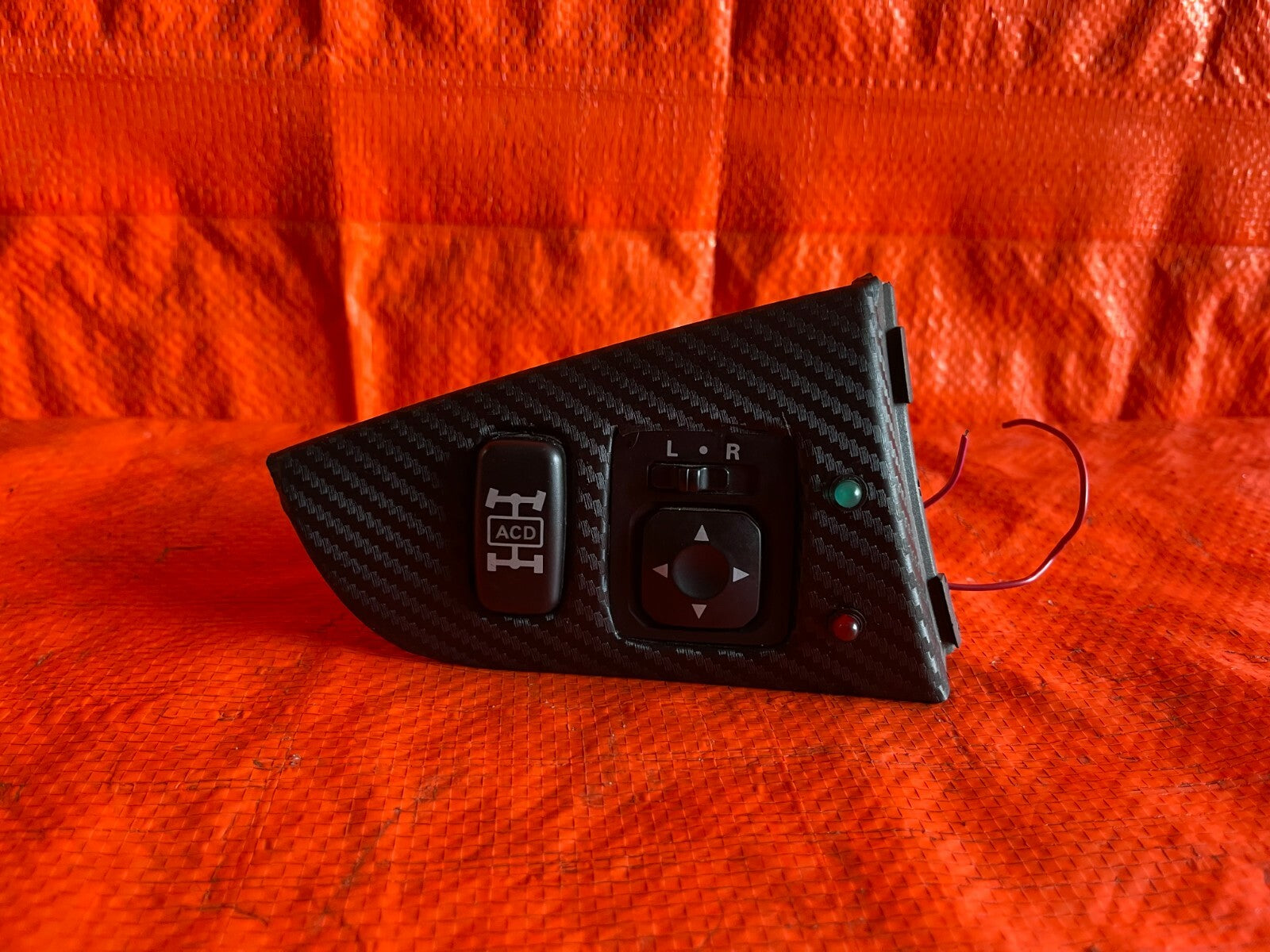 03 06 LANCER EVOLUTION VIII 8 IX 9   ACD & POWER MIRROR SWITCH SET W/ BEZEL OEM0