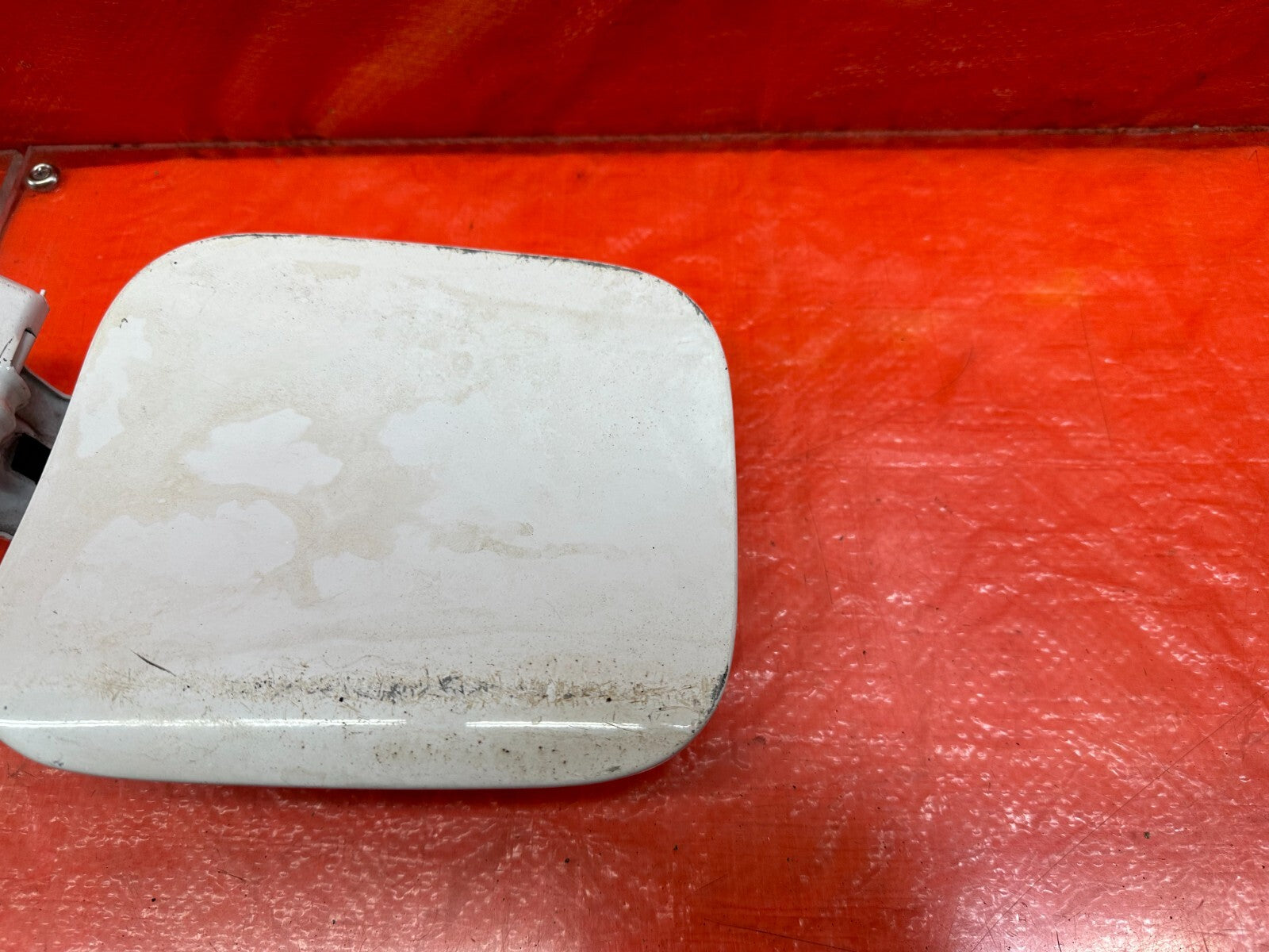 08 15 LANCER EVOLUTION X EVO 10   FUEL LID / GAS CAP COVER   WHITE   OEM #2174