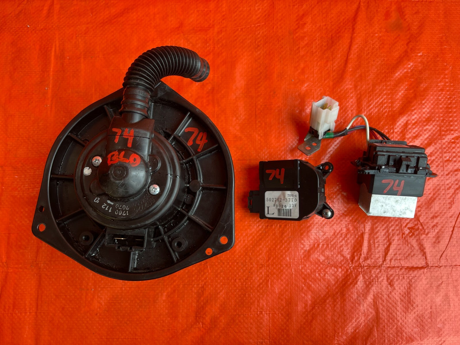 BLOWER MOTOR AND RESISTOR KIT   08 14 SUBARU WRX STI SEDAN AND WAGON OEM #749