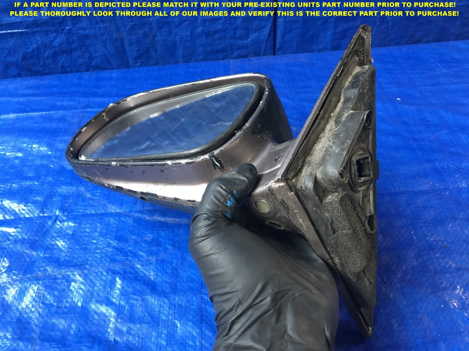 OEM 1990 1991 1992 1993 HONDA ACCORD DRIVER LEFT SIDE VIEW MIRROR BIN13 4