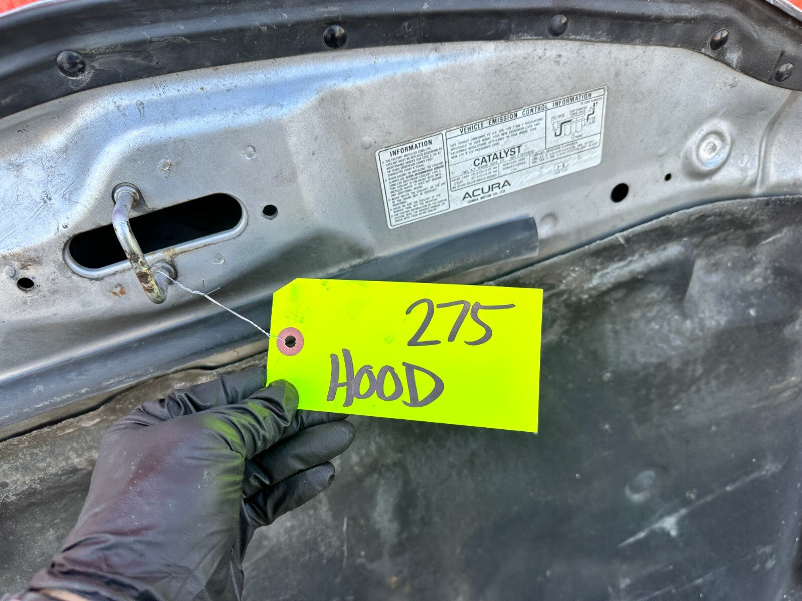 06 08 ACURA TSX   HOOD / BONNETT ASSEMBLY   OEM FACTORY #27516