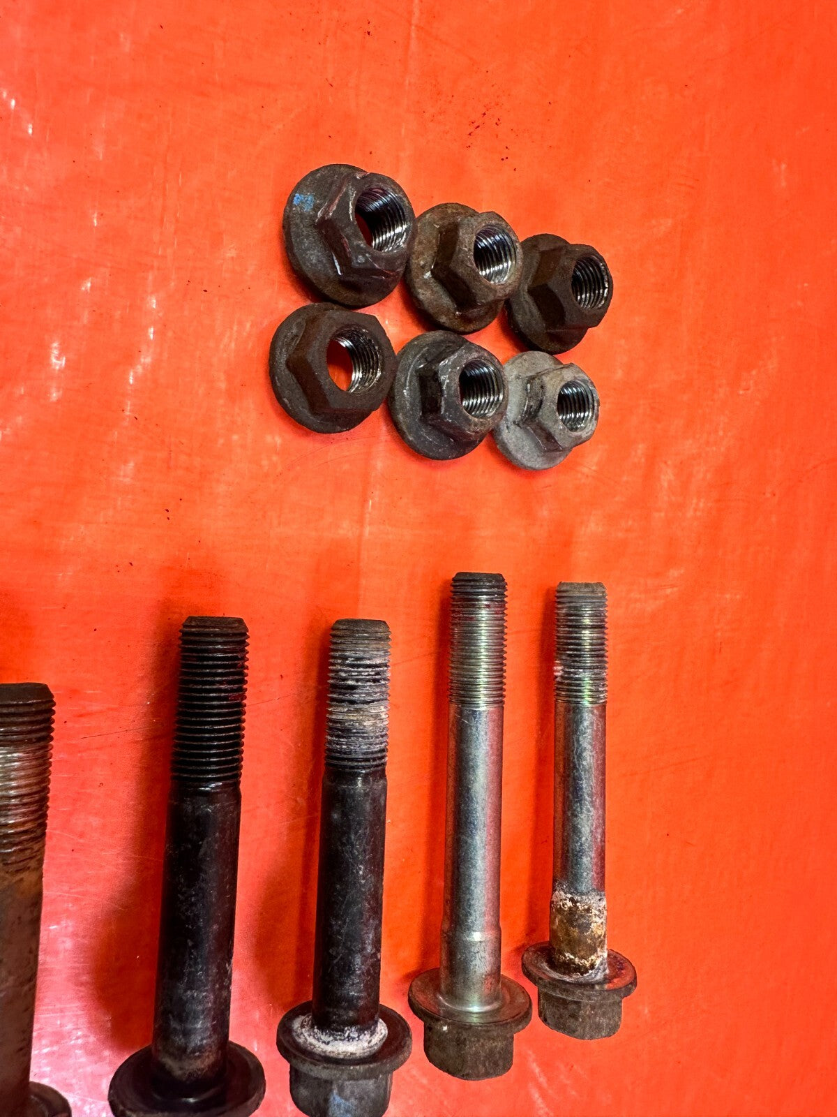 08 15 SUBARU IMPREZA WRX & STI   LET AND RIGHT REAR UPPER CONTROL ARM BOLTS 2836