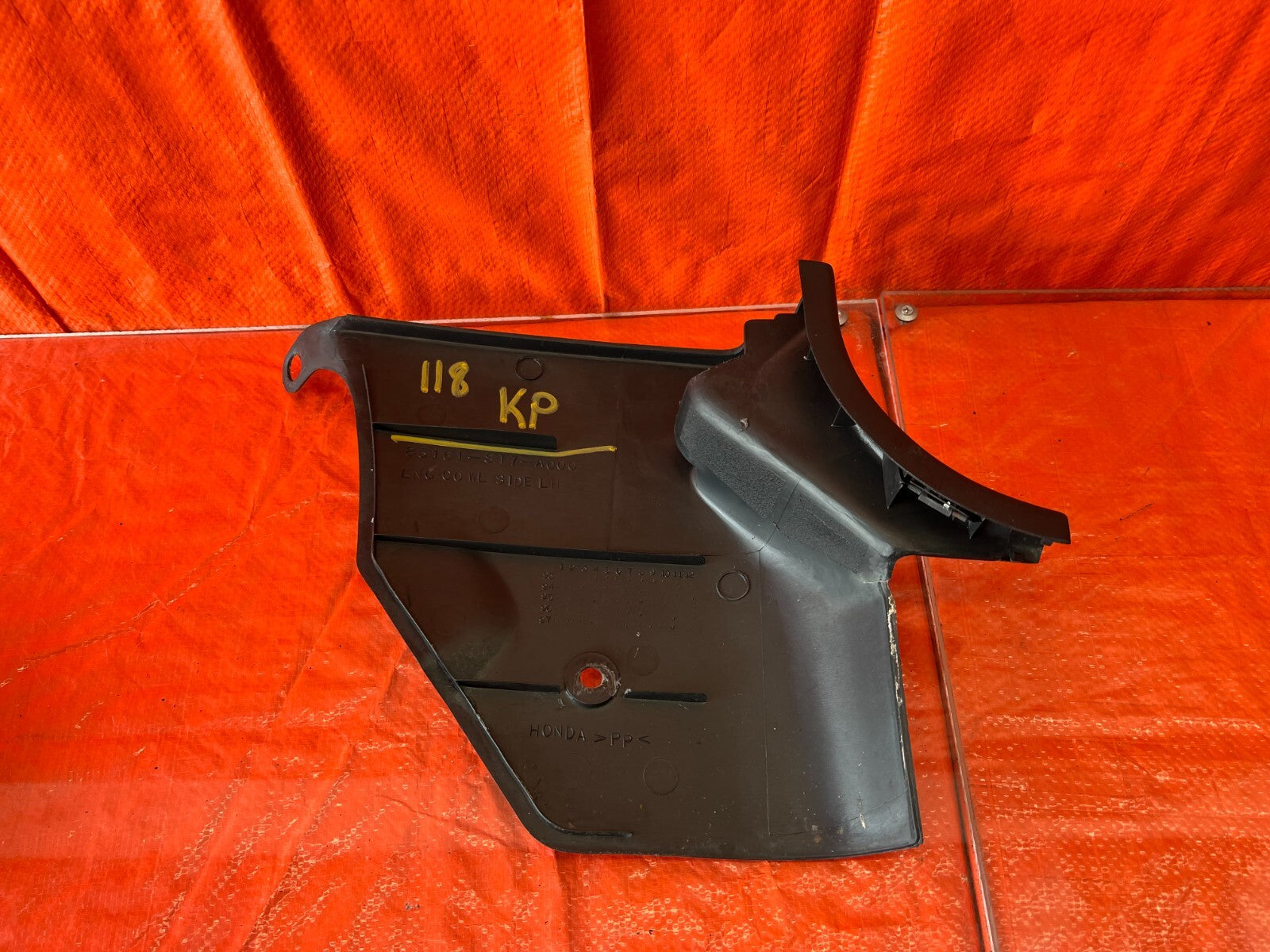 94 01 ACURA INTEGRA   2 DOOR ONLY   INTERIOR KICK PANEL   DRIVER LEFT OEM OE 1188
