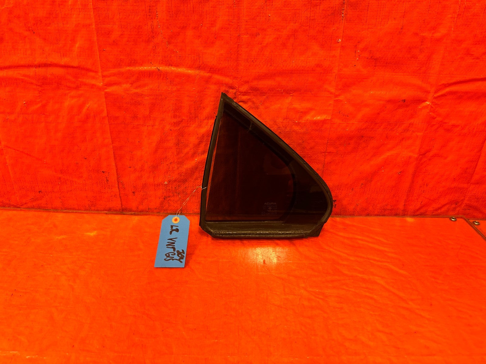 04 08 ACURA TSX   DRIVER LEFT REAR   DOOR VENT GLASS   OEM FACTORY #3040