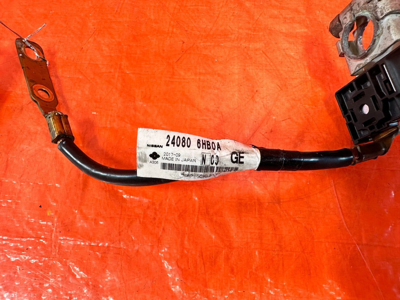 16 20 INFINITI Q50 Q60 3.0L   NEGATIVE TERMINAL BATTERY GROUND WIRE HARNESS #2892