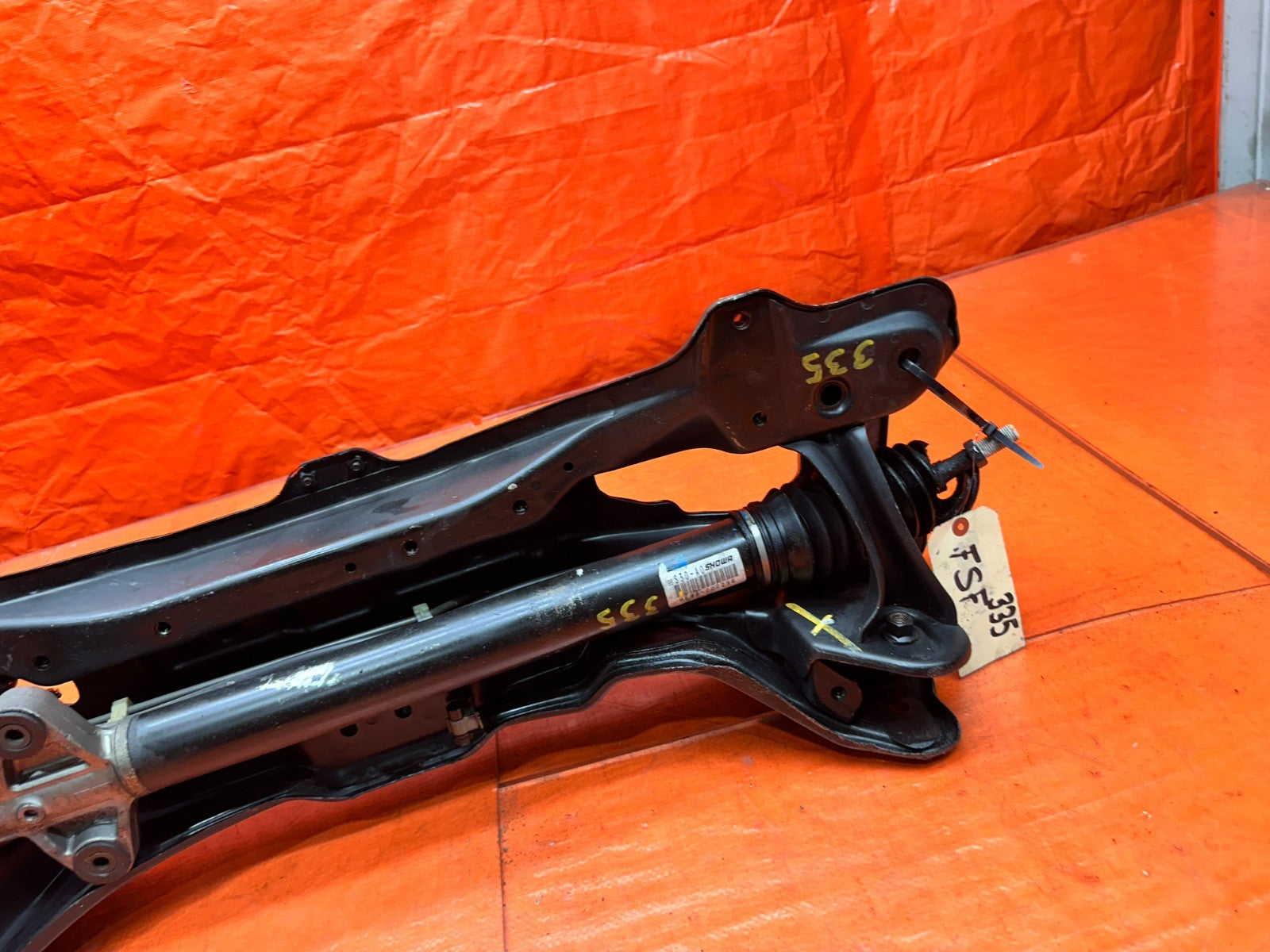 97 01 HONDA PRELUDE 2.2L FRONT SUBFRAME K MEMBER W/ POWER STEERING RACK OEM #33518