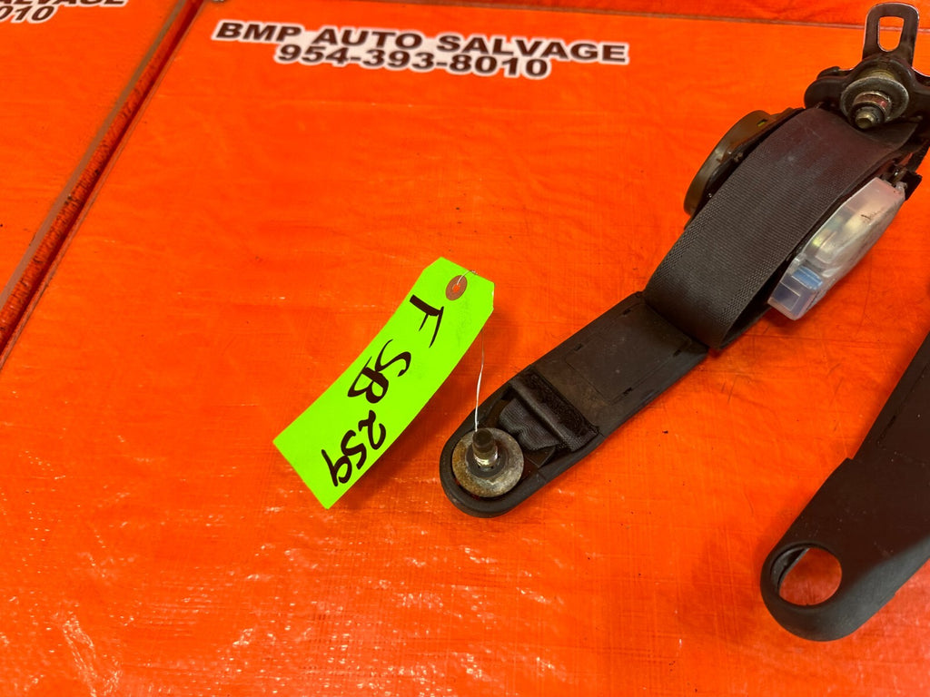 97 01 HONDA PRELUDE   LEFT & RIGHT FRONT SEAT BELTS   OEM FACTORY #2599