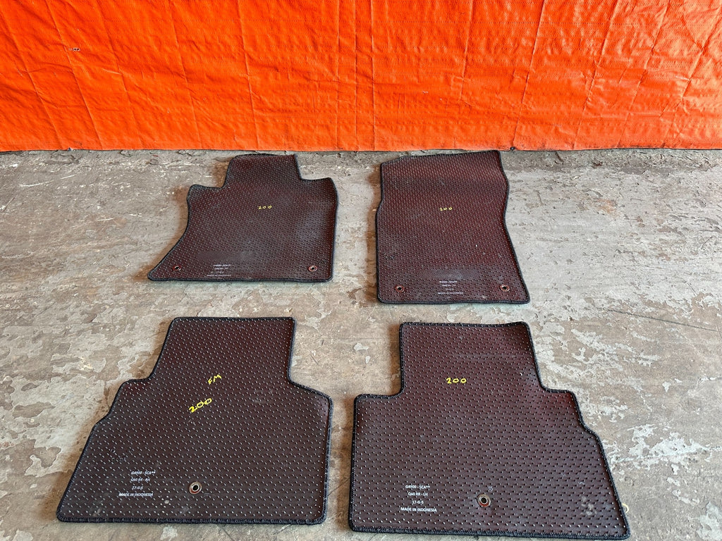 17 20 INFINITI Q60   FLOOR MAT SET   BLACK COLOR   LEFT RIGHT FRONT REAR OEM 20017