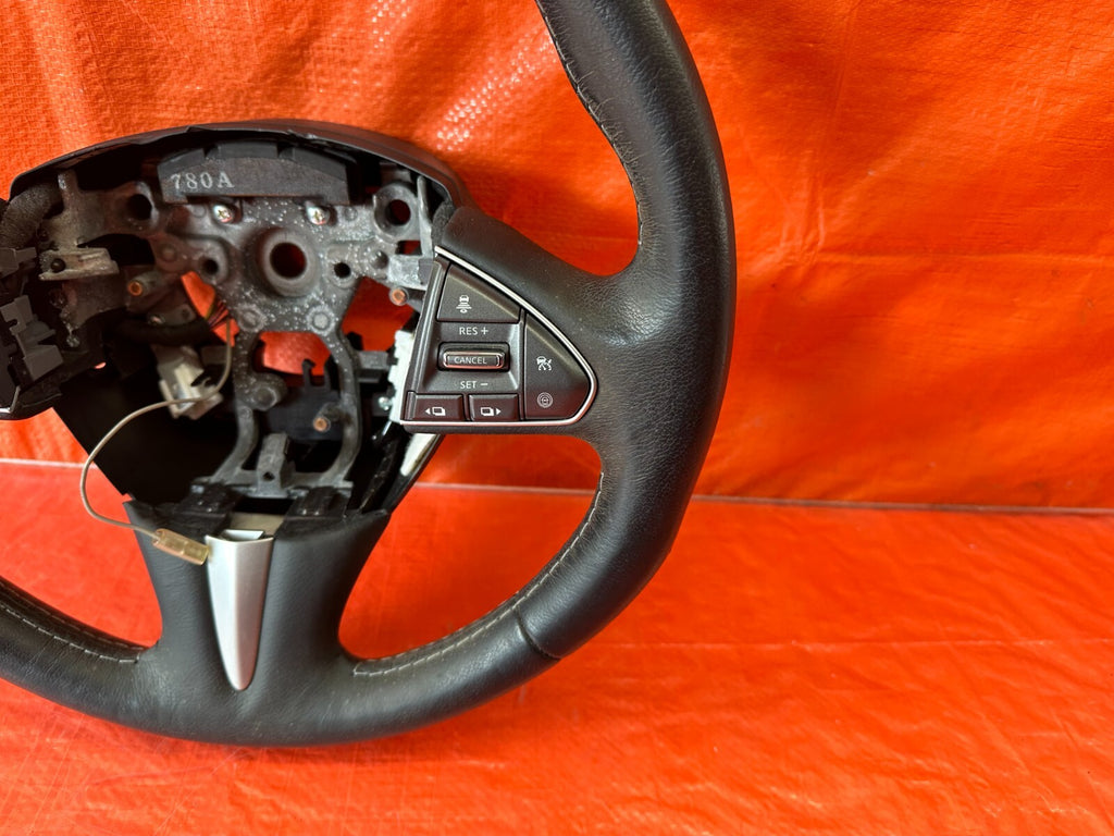 2017 17 INFINITI Q50 RED SPORT 400 RWD   STEERING WHEEL   NON HEATED   OEM #2226