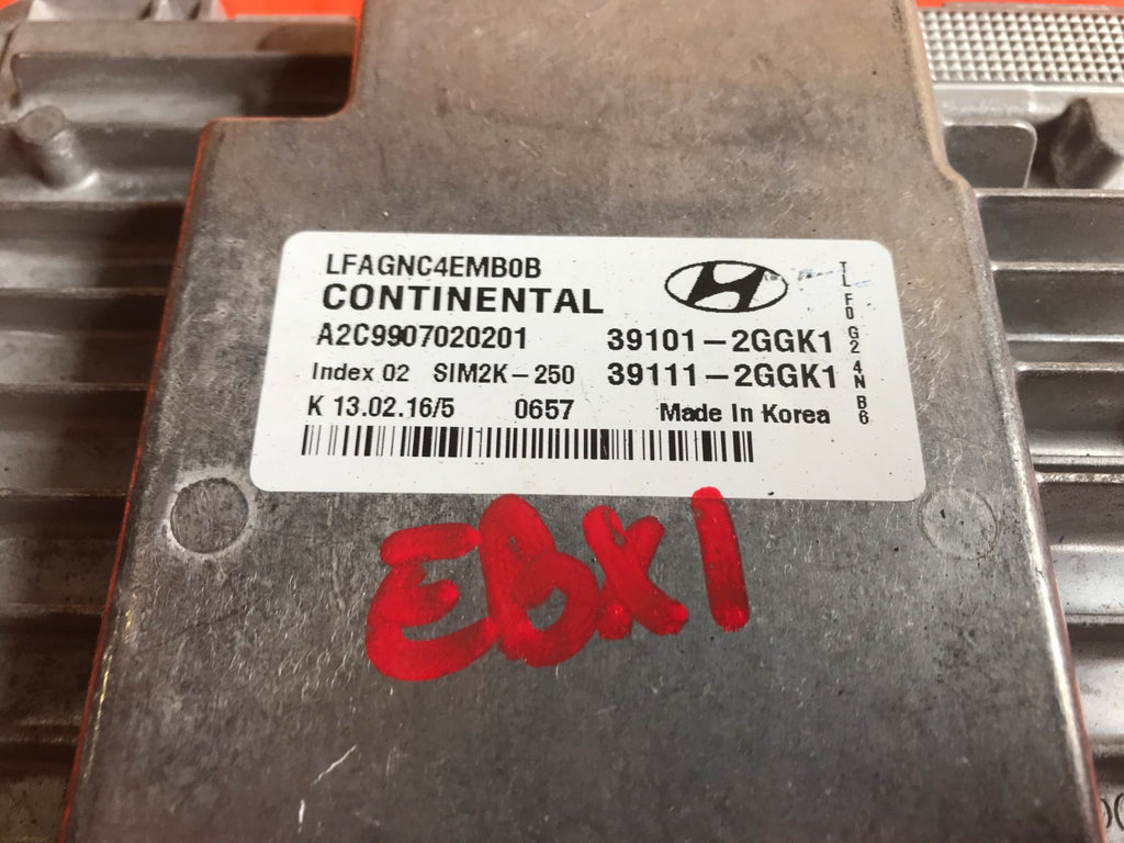 OEM 2015 15 HYUNDAI SONATA ENGINE COMPUTER ECU ECM EBX   PART # 39101 2GGK11