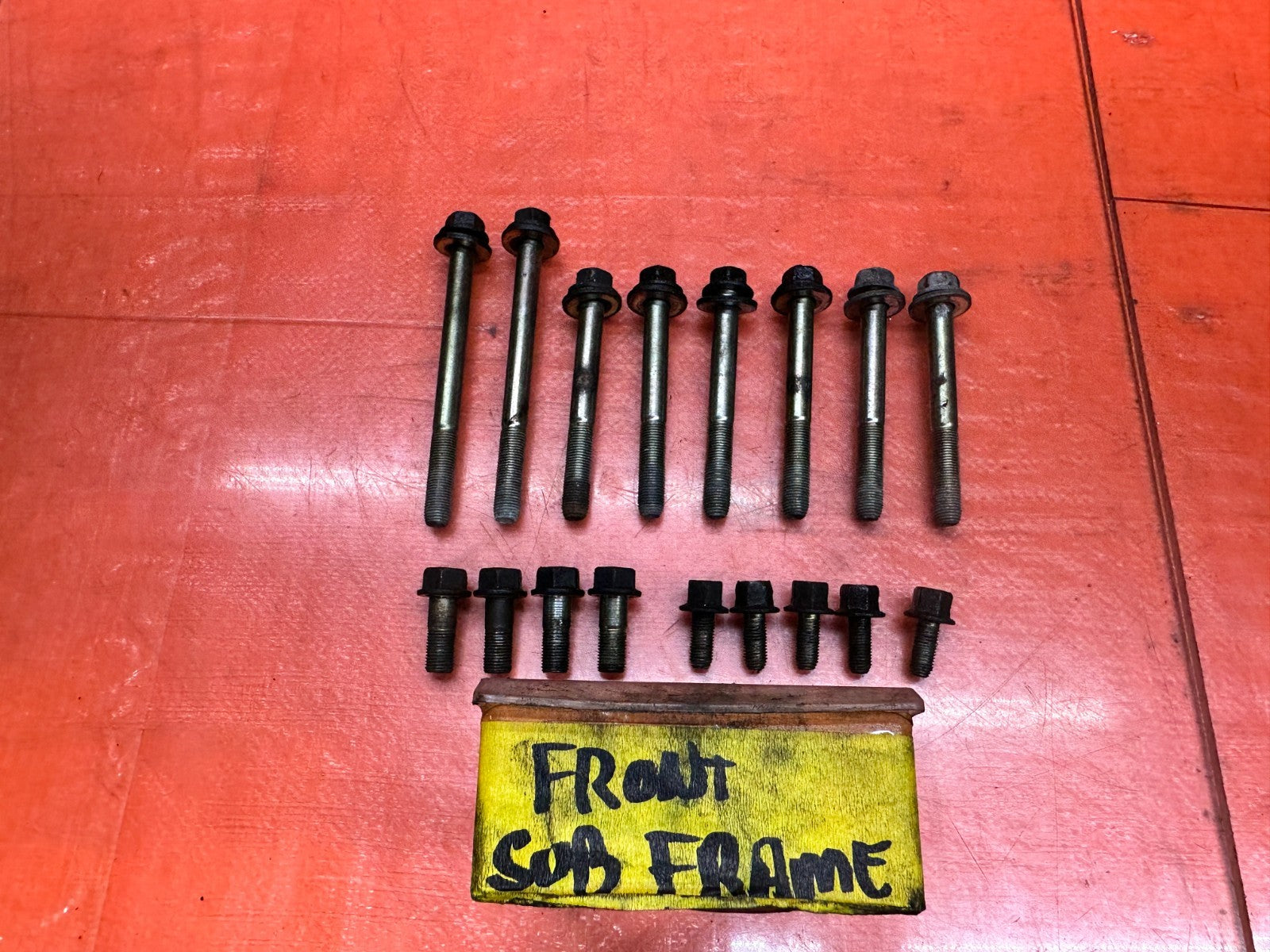 97 01 HONDA PRELUDE 2.2L FRONT SUBFRAME CROSSMEMBER MOUNTING BOLTS SET OEM #3350