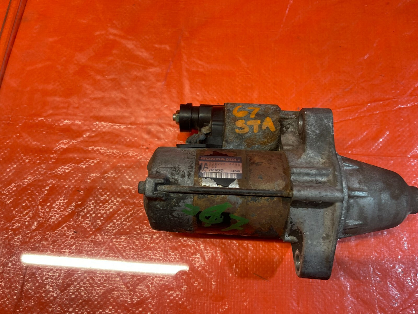 98 01 HONDA CR V   STARTER MOTOR   STICK SHIFT / MANUAL TRANSMISSION ONLY OEM OE4
