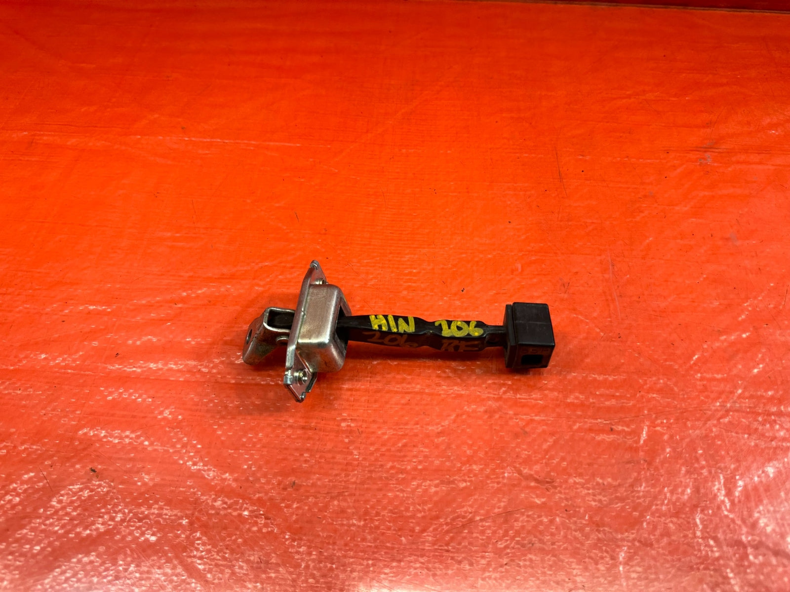 08 15 LANCER EVOLUTION X EVO 10   RIGHT FRONT DOOR CHECKER HINGE ARM STOPPER 2060