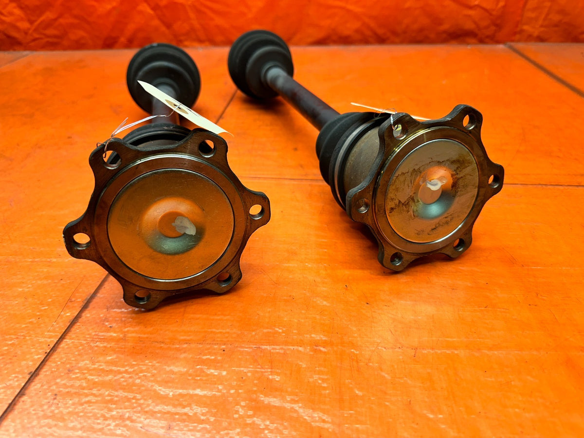 03-08 NISSAN 350Z 3.5L 6 SPEED MANUAL REAR AXLE DRIVE SHAFTS PAIR OEM #3468