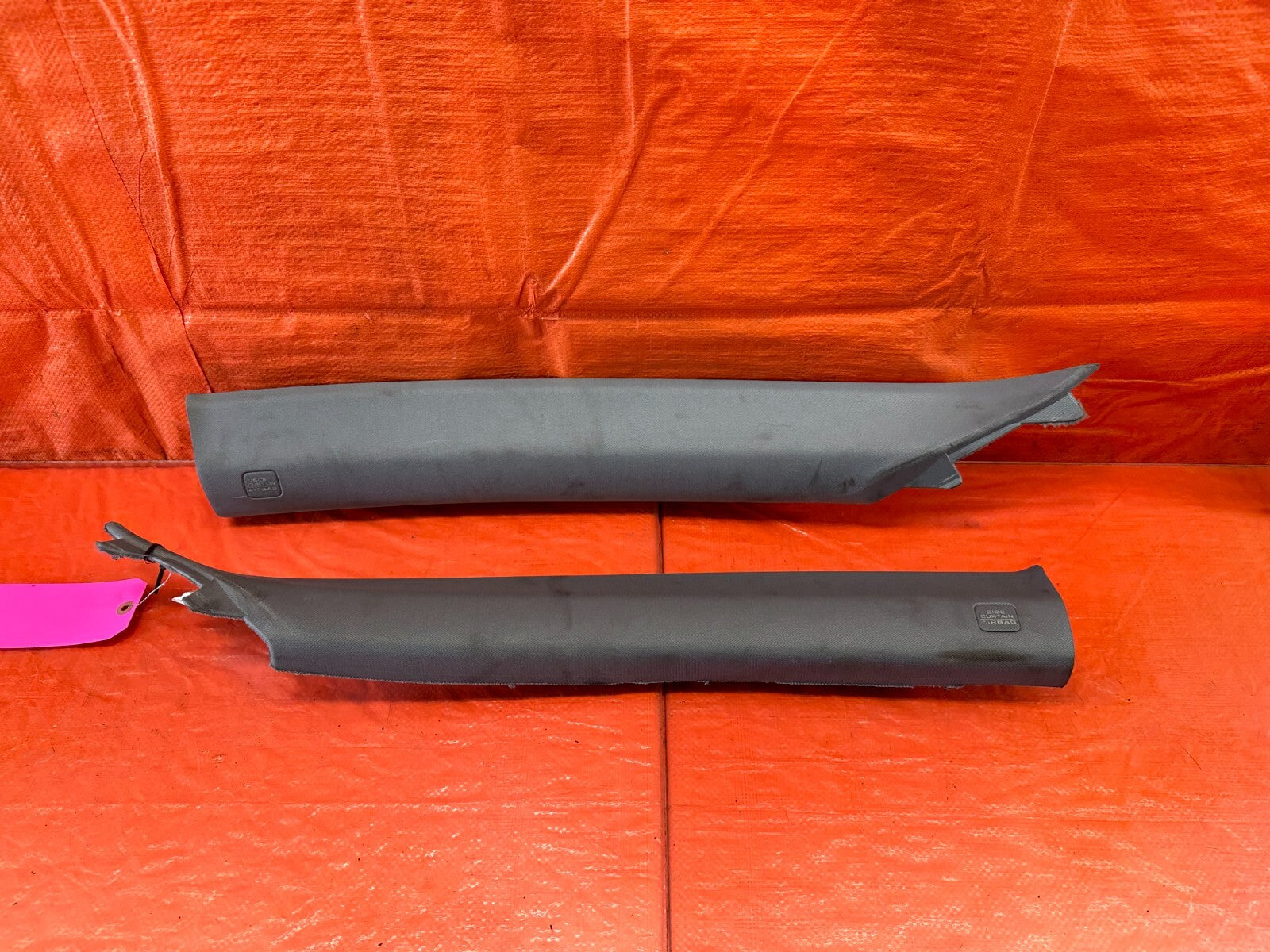 04 08 ACURA TL   LEFT AND RIGHT INTERIOR A PILLARS   MOONLAKE GRAY COLOR OEM 2347