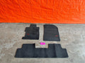 06 11 HONDA CIVIC SI 2D COUPE FLOOR MAT SET BLACK LEFT RIGHT FRONT REAR OEM #2370