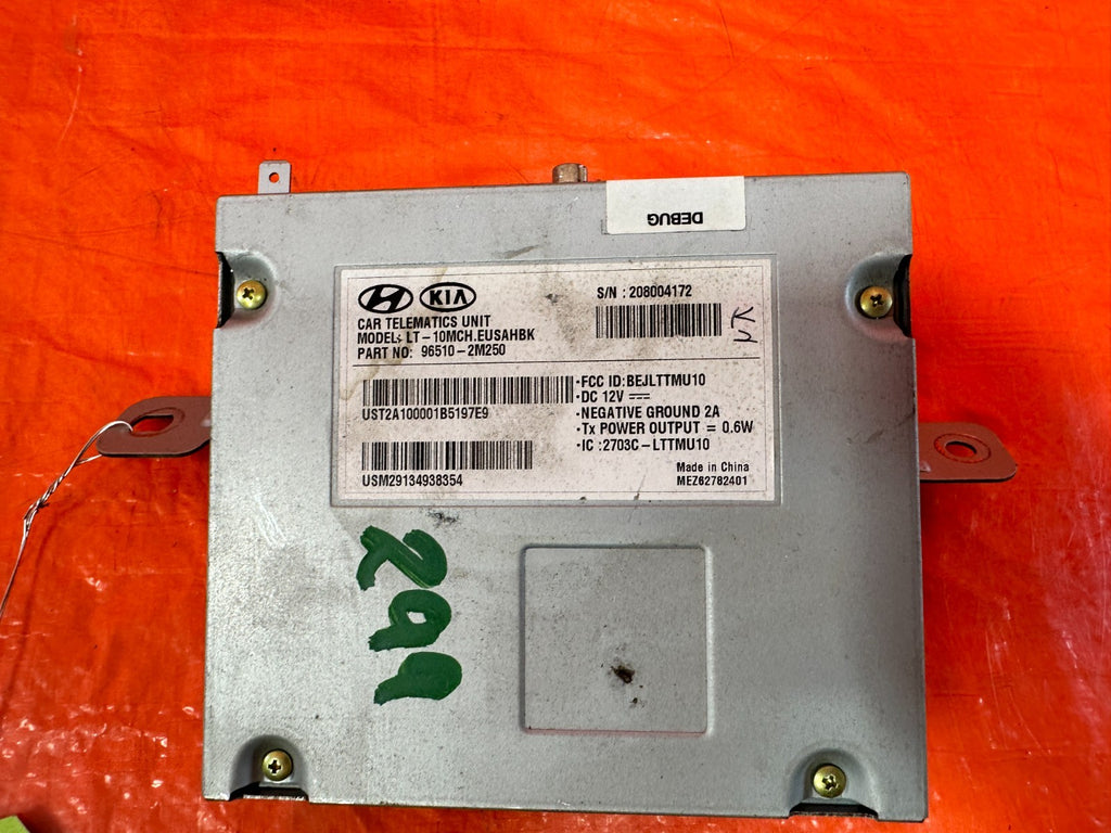 2013 13  HYUNDAI GENESIS COUPE TRACK   BLUETOOTH TELEMATICS MODULE   96510 2M2501