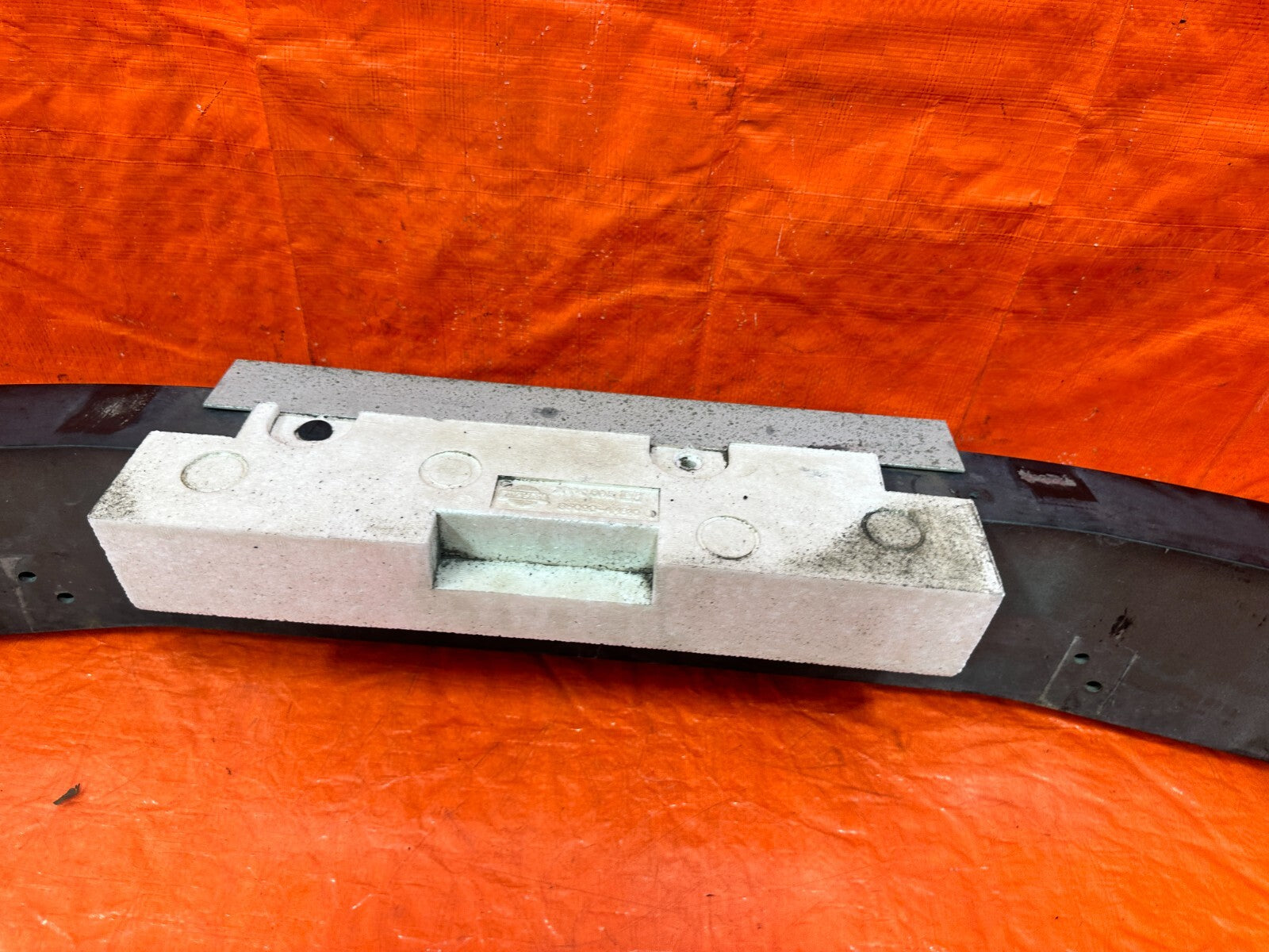 03 07 INFINITI G35 COUPE   REAR CRASH BEAM REINFORCEMENT RE BAR   OEM #2989