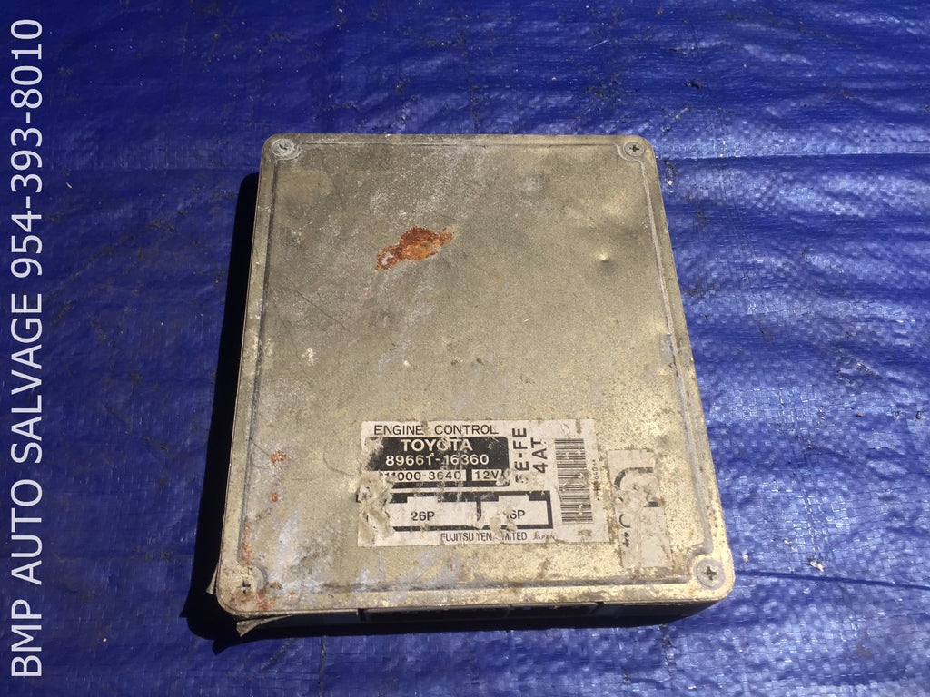 OEM 1995 TOYOTA TERCEL ECU # 89661 16360 ENGINE COMPUTER BRAIN ECM #1112 #CT660