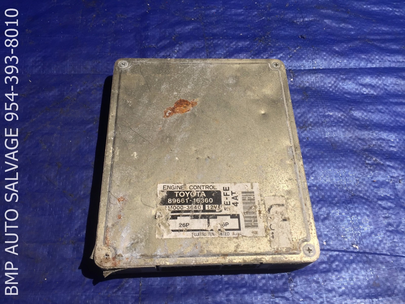 OEM 1995 TOYOTA TERCEL ECU # 89661 16360 ENGINE COMPUTER BRAIN ECM #1112 #CT660