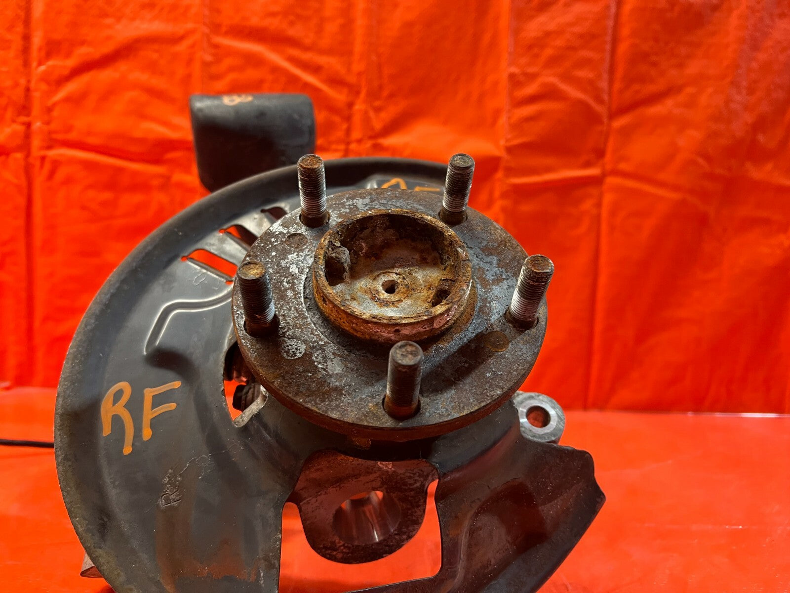 90 91 NISSAN 300ZX   PASSENGER RIGHT FRONT SPINDLE KNUCKLE HUB   W/ ABS WIRE OEM4