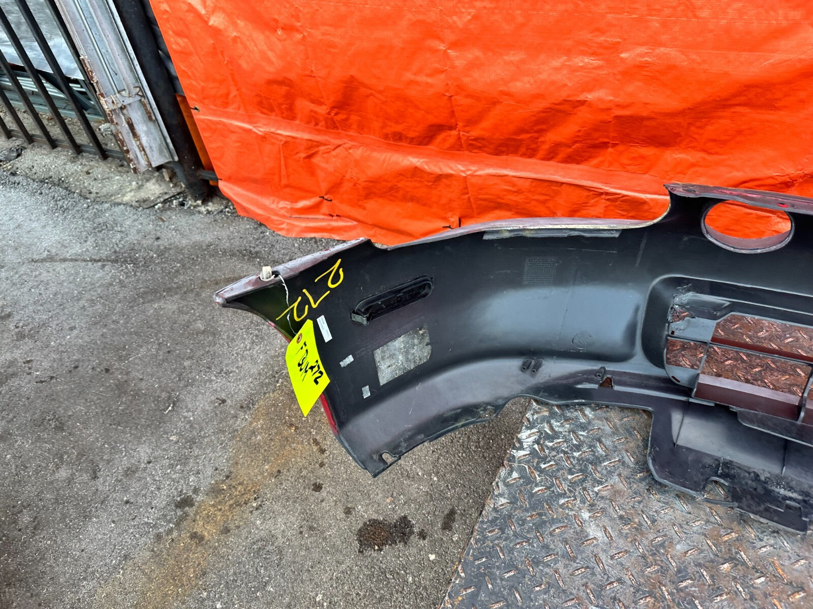 93 95 HONDA DEL SOL   FRONT BUMPER COVER   PRIMER COLOR   OEM #27214