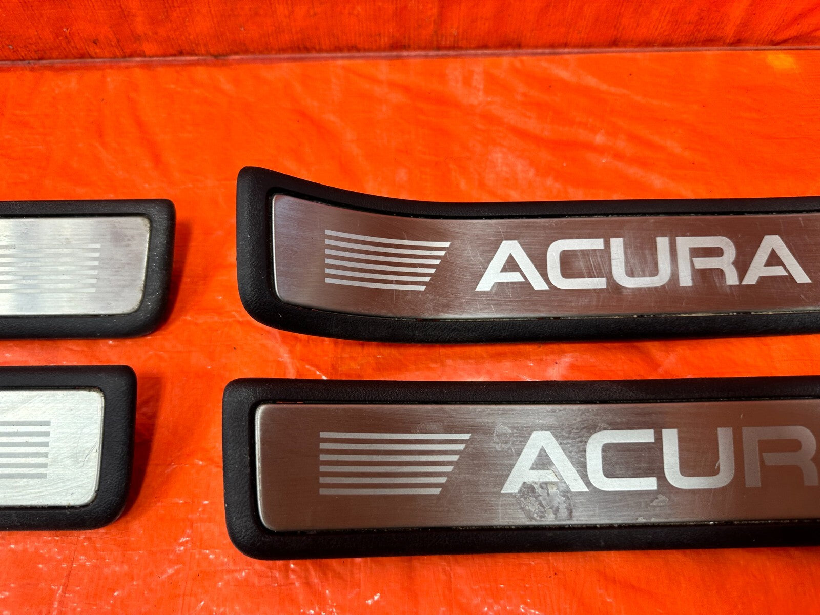 09 14 ACURA TSX   FLOOR PILLAR SCUFF PLATE SET LEFT RIGHT FRONT REAR   OEM #2794