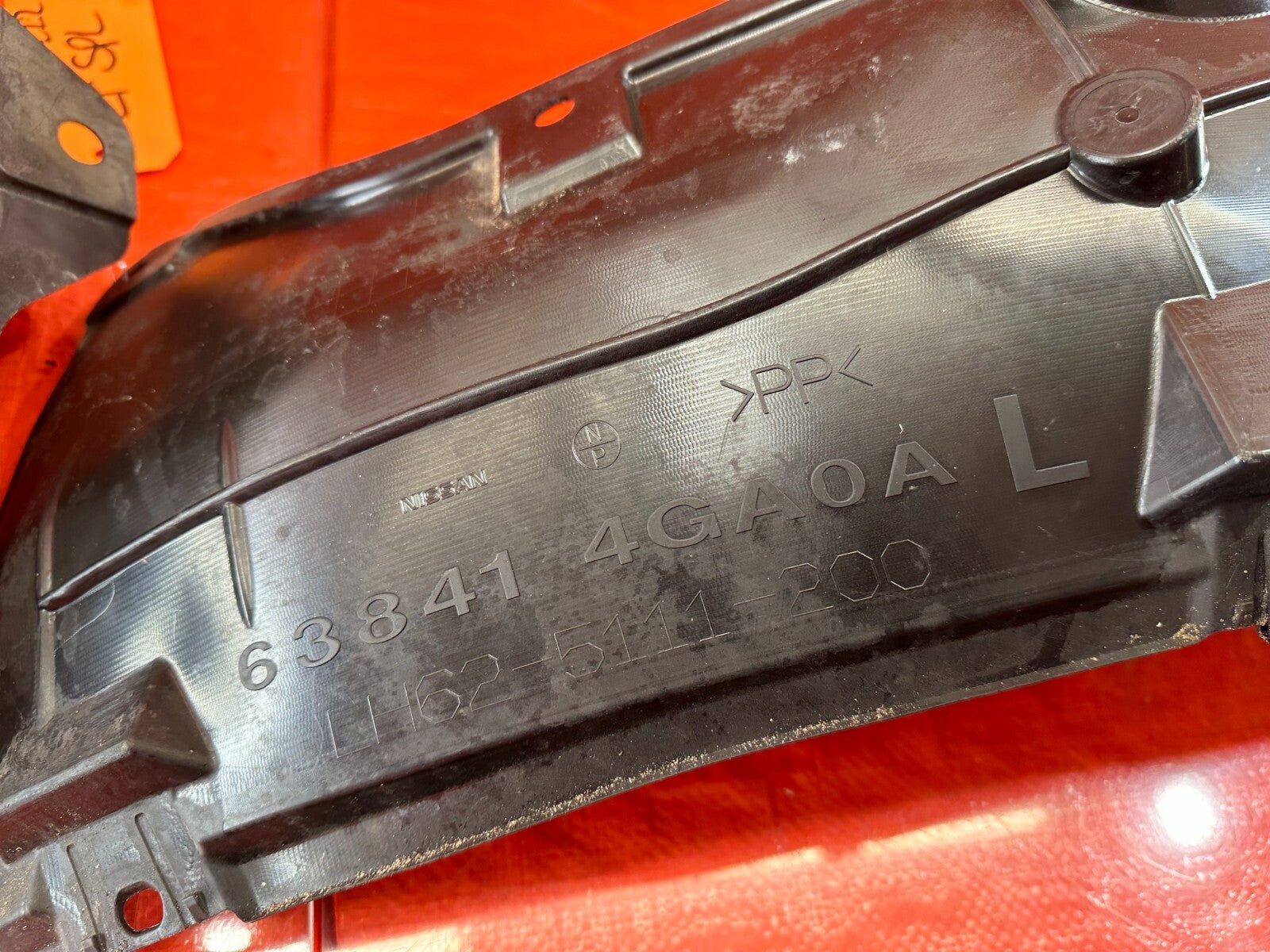 14 20 INFINITI Q50 DRIVER LEFT FRONT FRONT & REAR FENDER LINER SPLASH SHIELD 2225