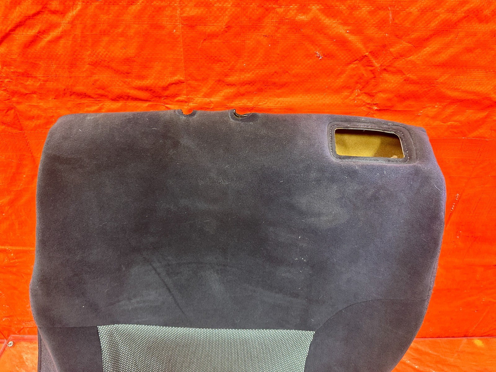 02 05 HONDA CIVIC SI EP3 HATCH DRIVER LEFT REAR UPPER SEAT SKIN WRAP OEM 3061