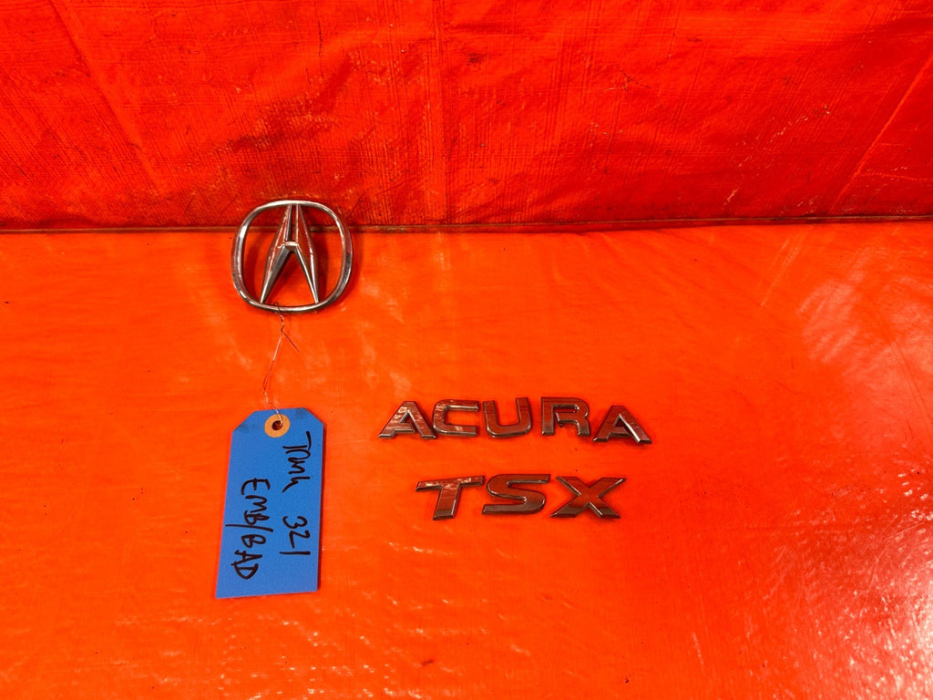 09 14 ACURA TSX   TRUNK MOUNTED BADGE EMBLEM SET   A   ACURA   TSX   OEM #3218