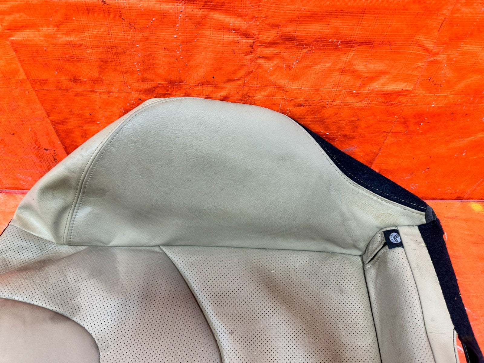 09 11 MAZDA RX8 RX 8 PASSENGER RIGHT FRONT LOWER SEAT SKIN WRAP TAN   OEM 3033