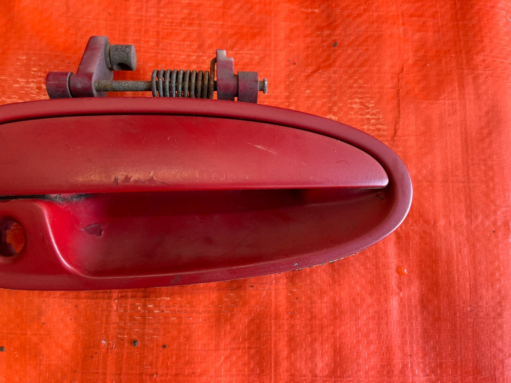 94 01 ACURA INTEGRA   EXTERIOR   PASSENGER RIGHT FRONT   DOOR HANDLE   RED   OEM3
