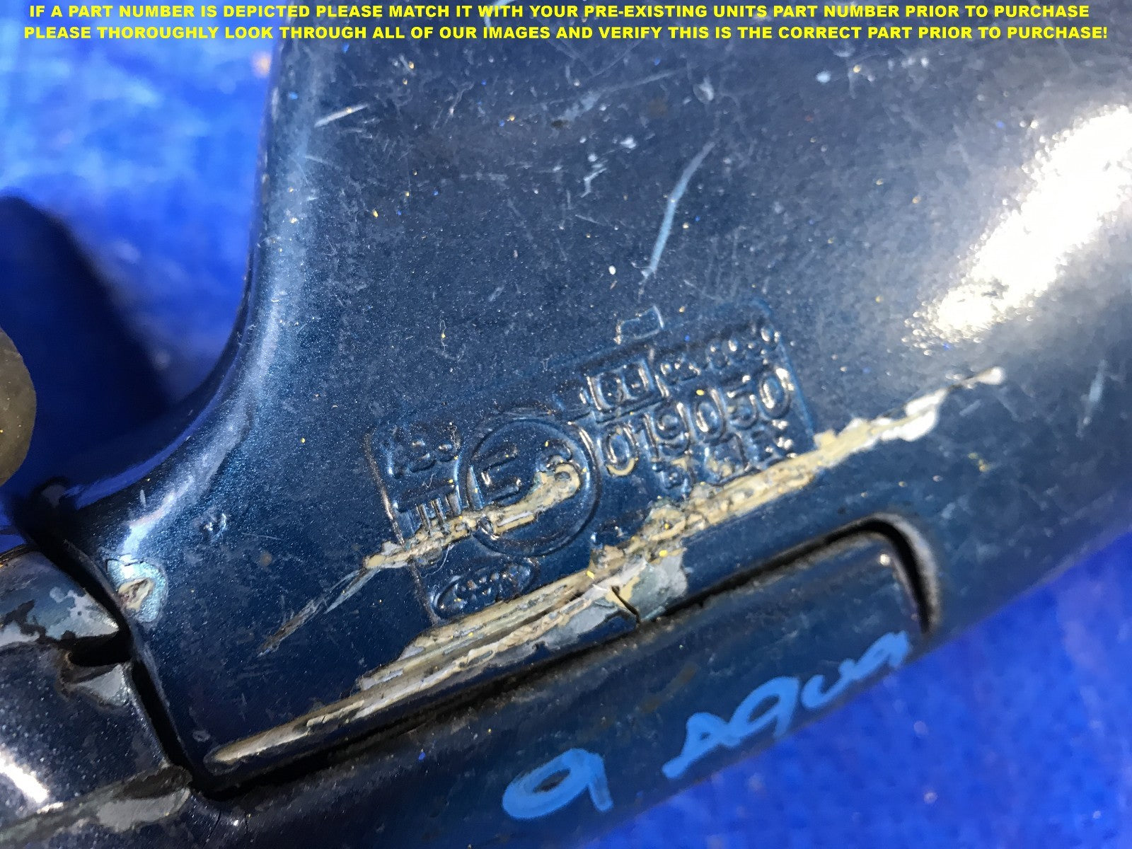 OEM 1990 1991 1992 1993 HONDA ACCORD DRIVER LEFT SIDE VIEW MIRROR       6