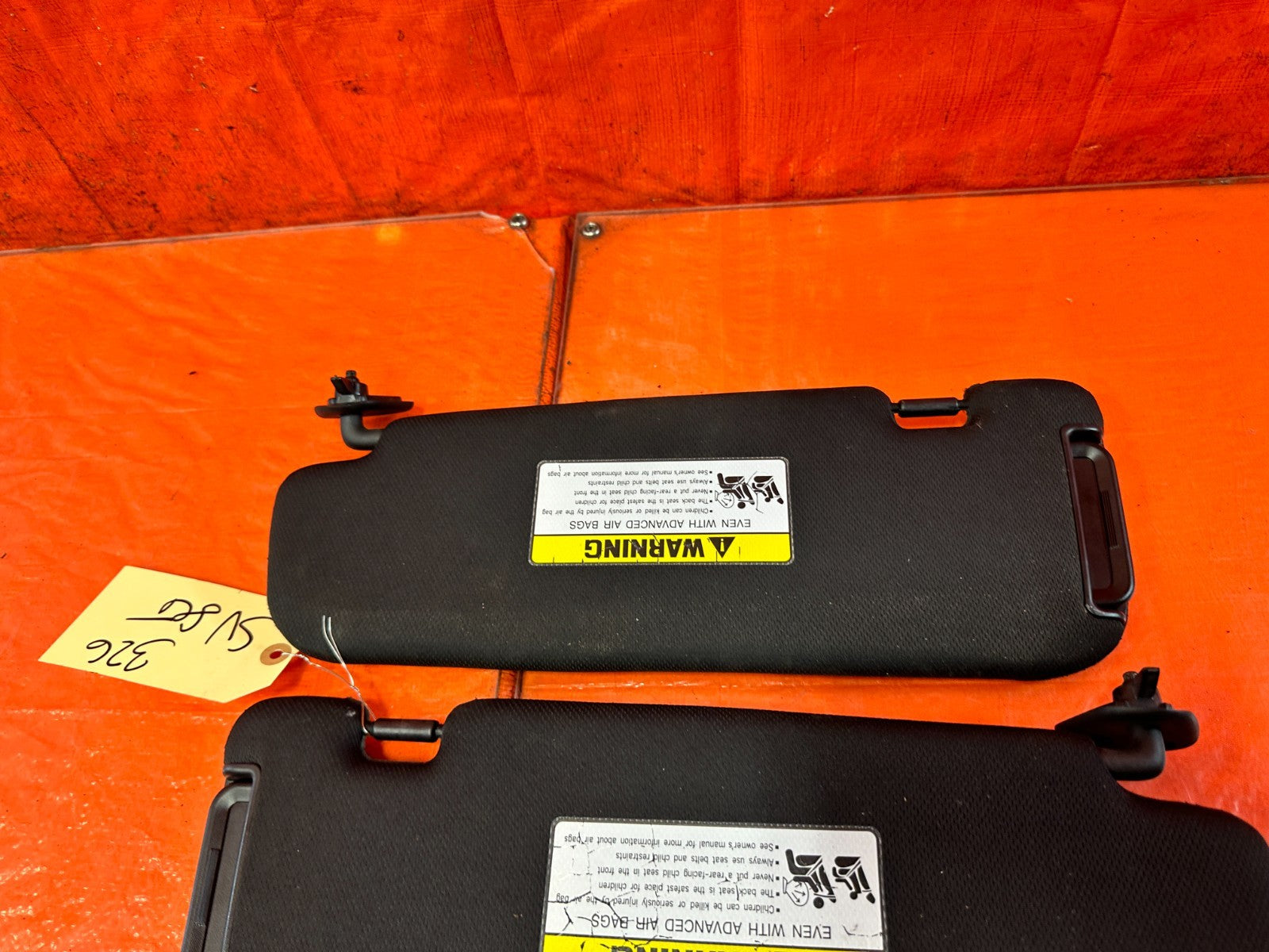13 16 HYUNDAI GENESIS COUPE 3.8L   LEFT AND RIGHT SUN VISORS PAIR SET   OEM #3265