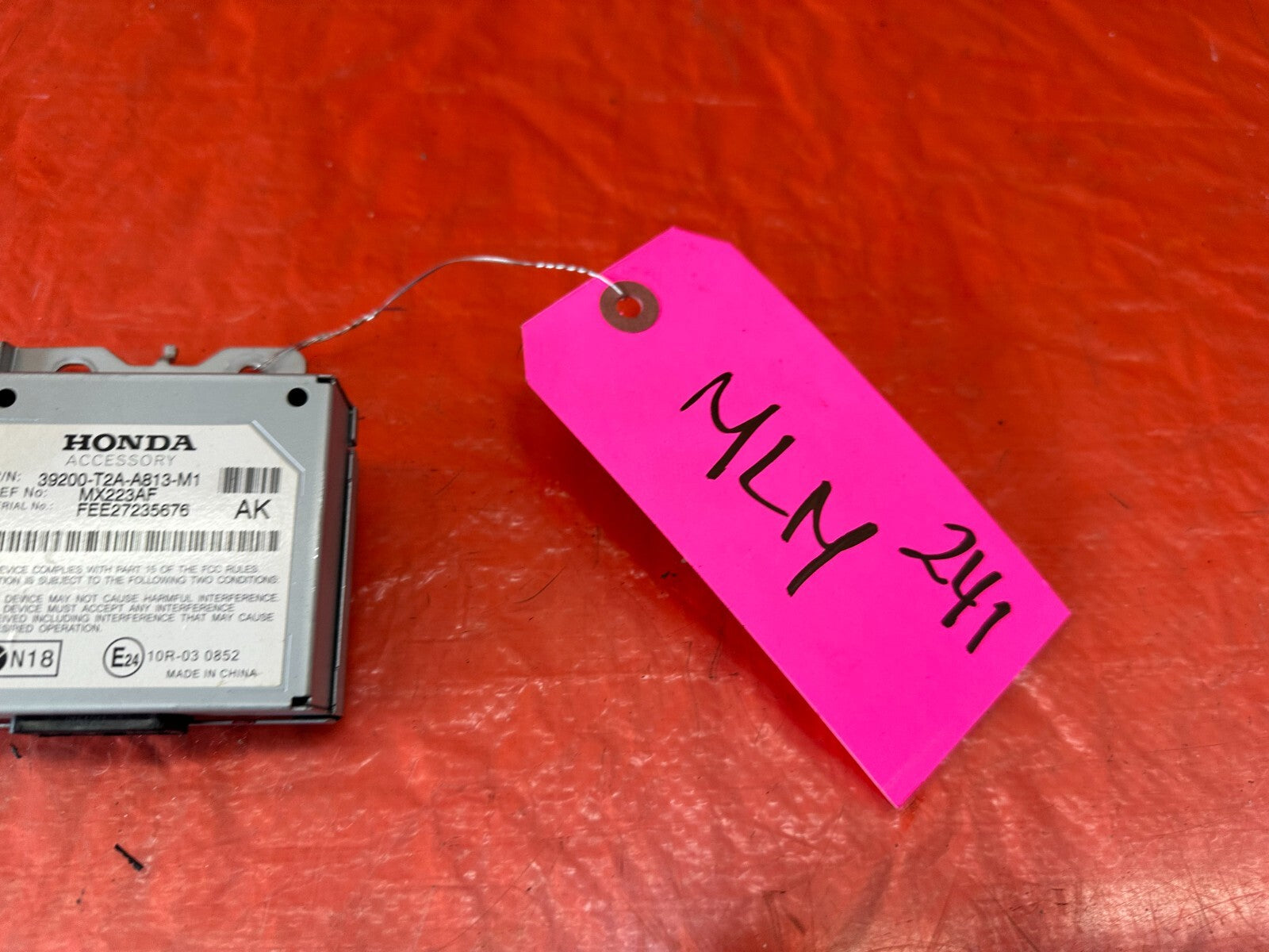 13 15 HONDA ACCORD SEDAN EXL   ACTIVE NOISE CONTROL UNIT   39200 T2A A813 M1 2412