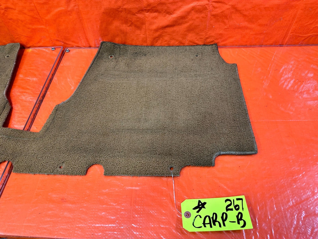 90 93 MAZDA MX 5 MIATA   REAR BULKHEAD PANEL CARPET   BROWN TAN COLOR   OEM 2674