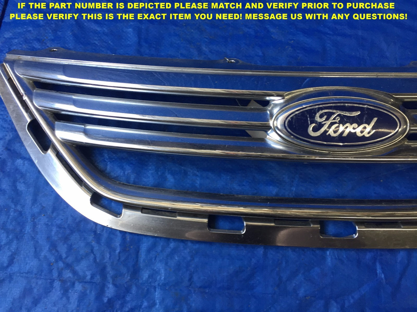OEM 2011 2012 2013 11 12 13 FORD FIESTA CHROME FACTORY GRILLE AE83 8150 AAW4