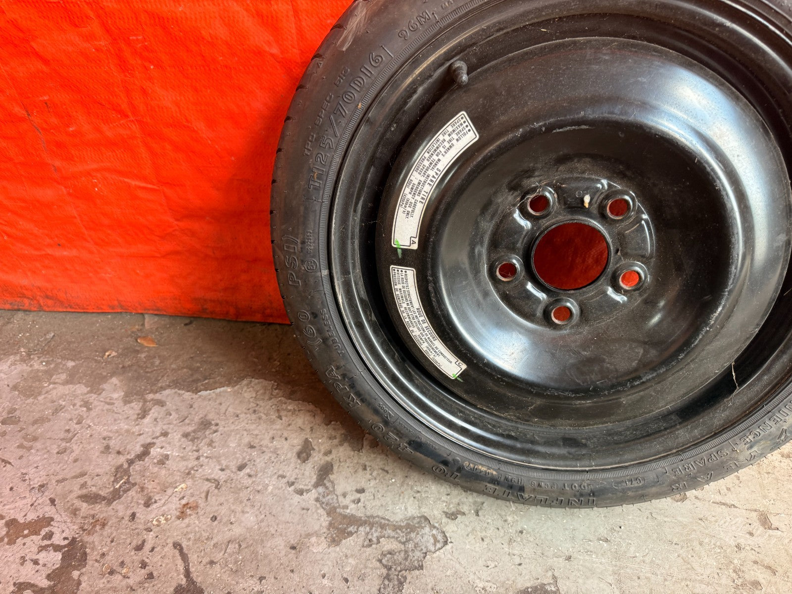 04 14 TSX / 02 06 RSX TYPE S 13 15 ILX / 06 15 CIVIC SI SPARE TIRE WHEEL RIM #FA4