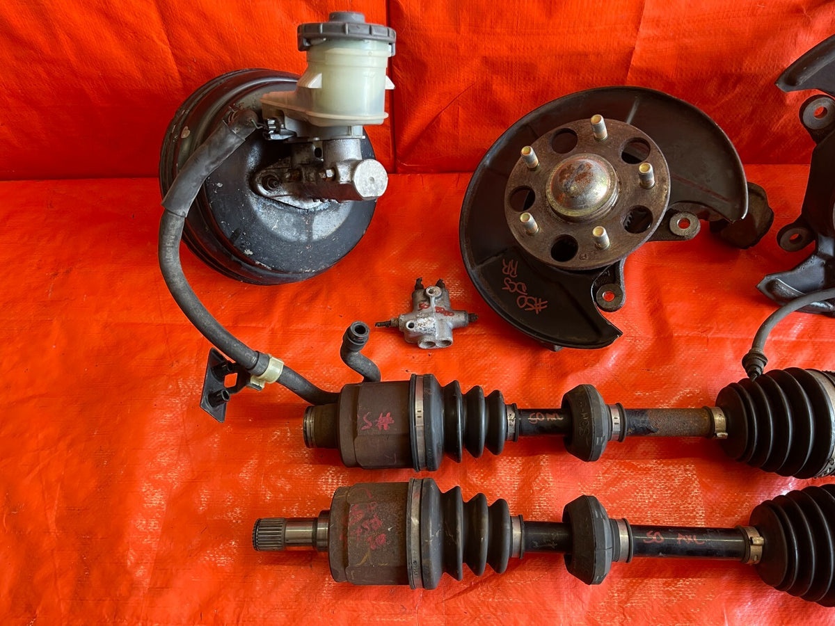 01-05 HONDA CIVIC - FULL 36MM 5 LUG CONVERSION SPINDLES CALIPERS E BRAKE BOOSTER7