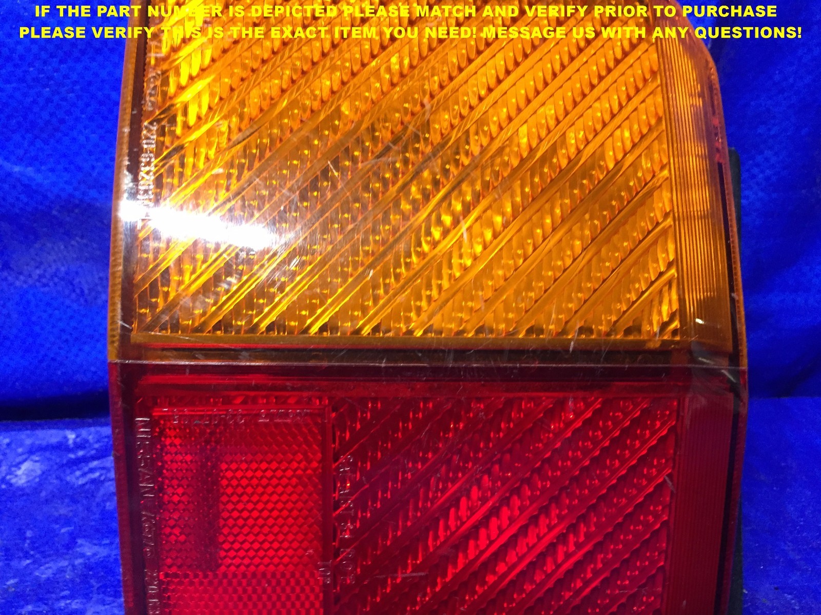 OEM 1987 NISSAN SENTRA GXE 4 DOOR HATCHBACK DRIVER LEFT TAIL LIGHT IMPERFECTION2